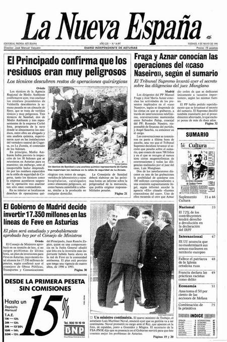 Portada Viernes 4 de  de 1990