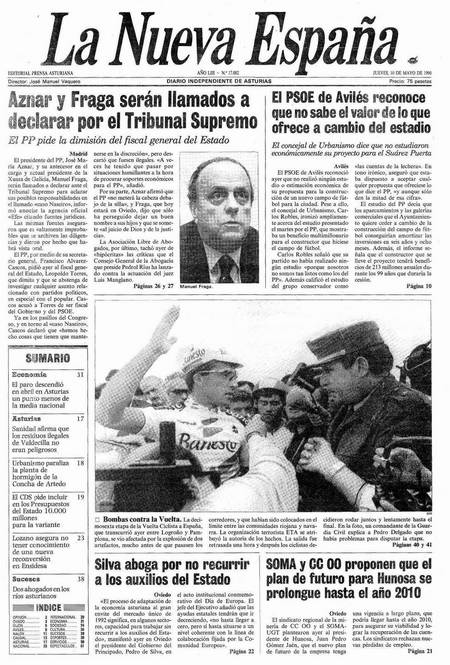 Portada Jueves 10 de  de 1990