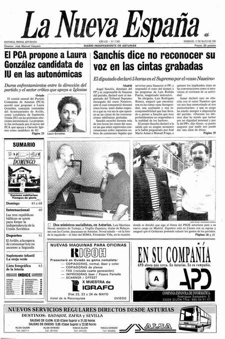 Portada Domingo 13 de  de 1990