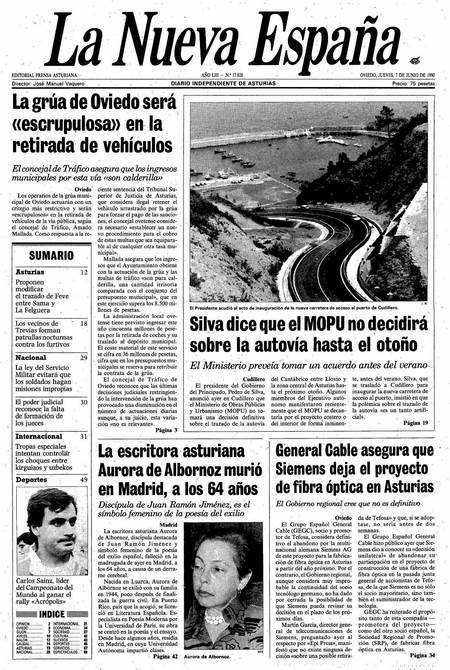 Portada Jueves 7 de  de 1990