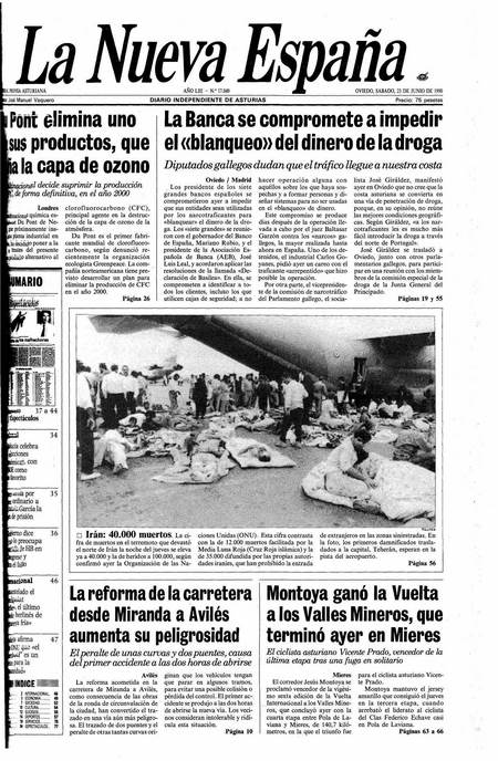 Portada Sábado 23 de  de 1990