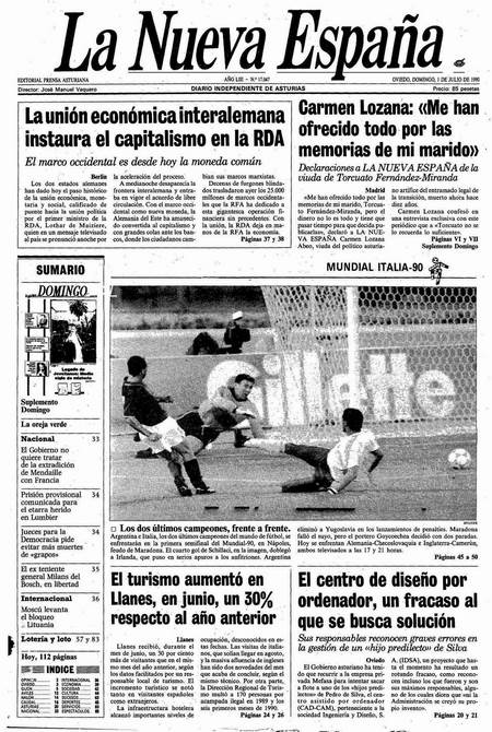 Portada Domingo 1 de  de 1990