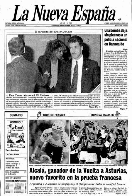 Portada Domingo 8 de  de 1990
