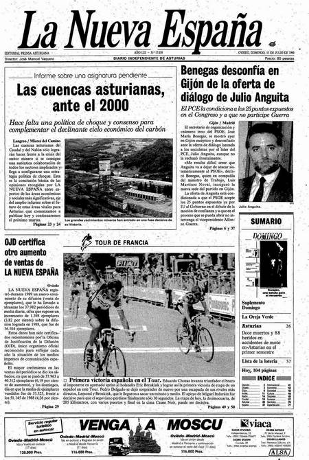 Portada Domingo 15 de  de 1990