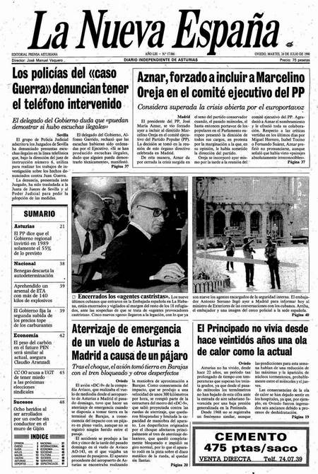 Portada Martes 24 de  de 1990