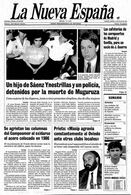 Portada Martes 31 de  de 1990