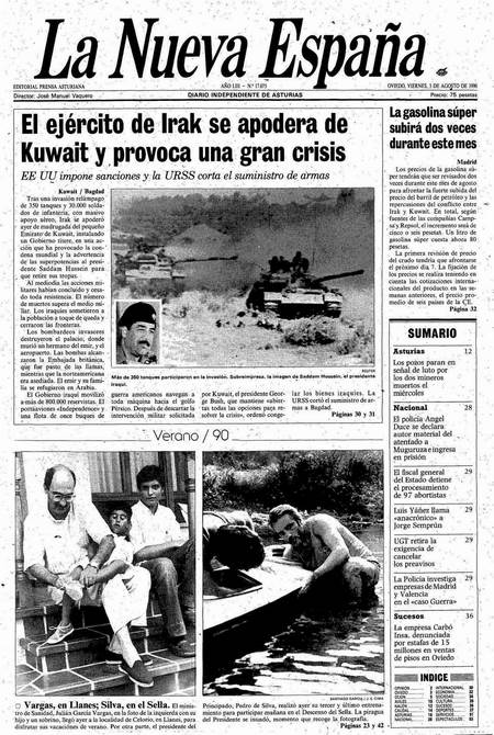 Portada Viernes 3 de  de 1990
