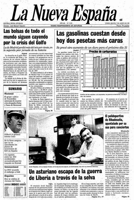 Portada Martes 7 de  de 1990