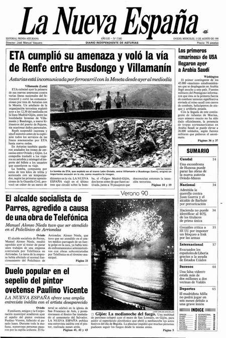 Portada Miércoles 15 de  de 1990