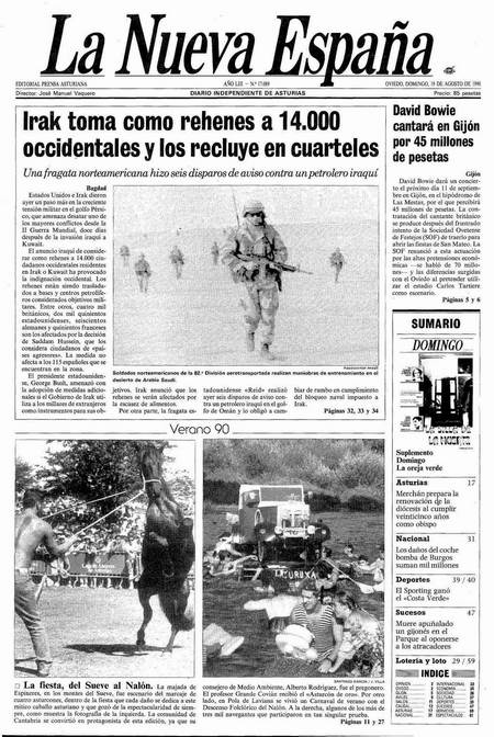 Portada Domingo 19 de  de 1990