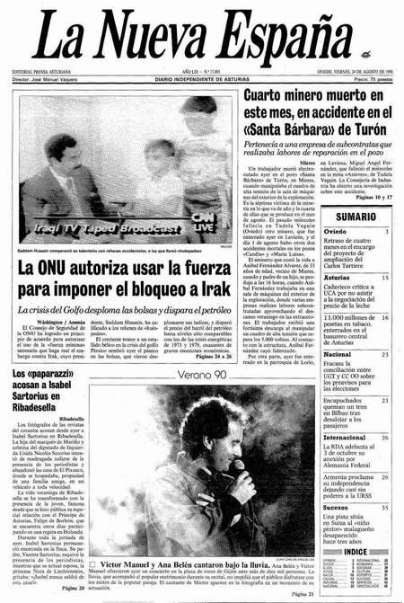 Portada Viernes 24 de  de 1990