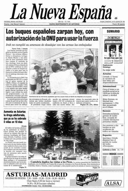 Portada Domingo 26 de  de 1990