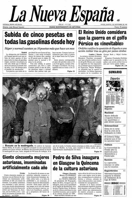 Portada Martes 4 de  de 1990