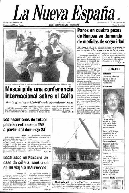 Portada Miércoles 5 de  de 1990