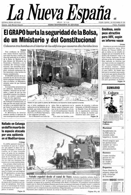 Portada Viernes 7 de  de 1990