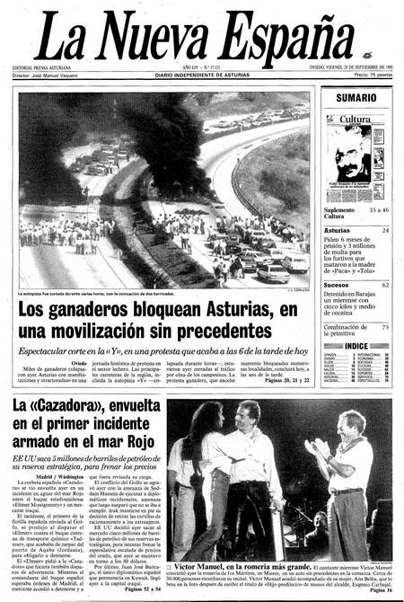 Portada Viernes 28 de  de 1990