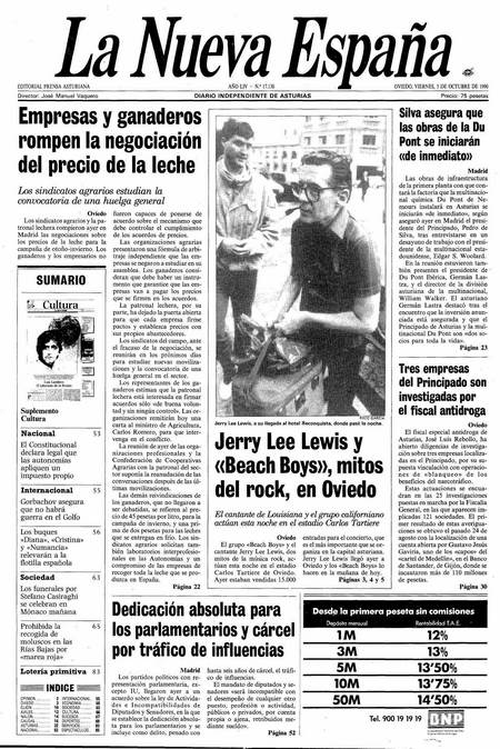 Portada Viernes 5 de Octubre de 1990