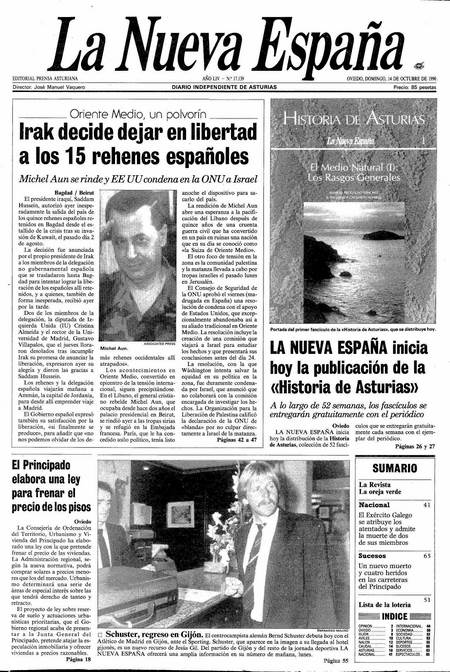 Portada Domingo 14 de Octubre de 1990