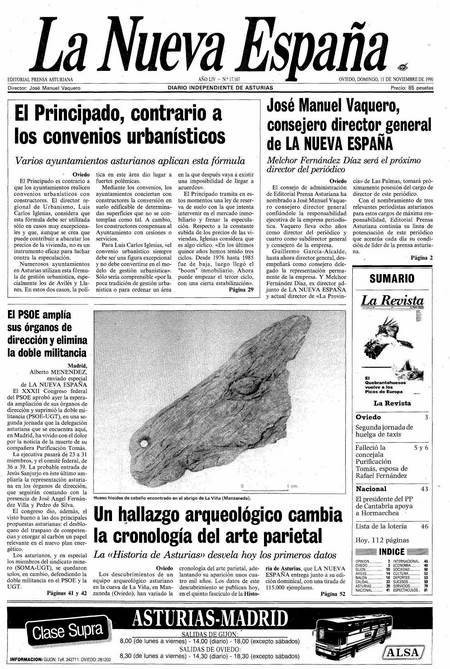 Portada Domingo 11 de Noviembre de 1990