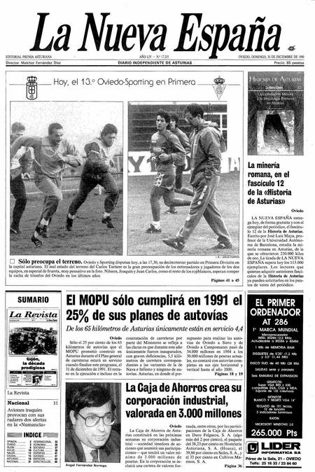 Portada Domingo 30 de Diciembre de 1990