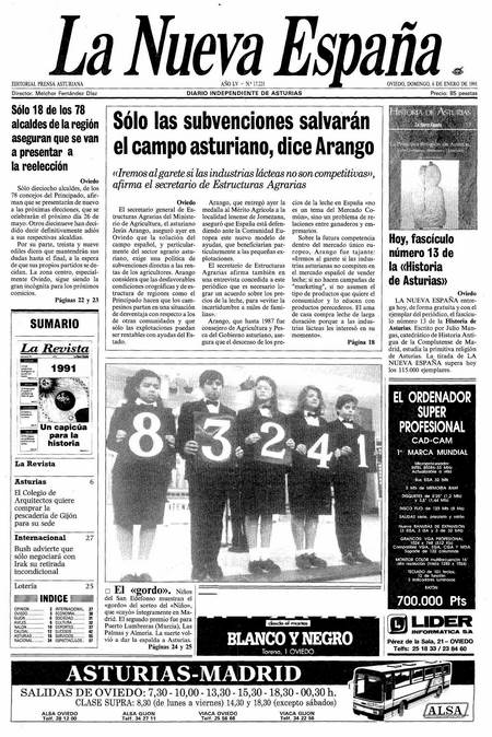 Portada Domingo 6 de  de 1991