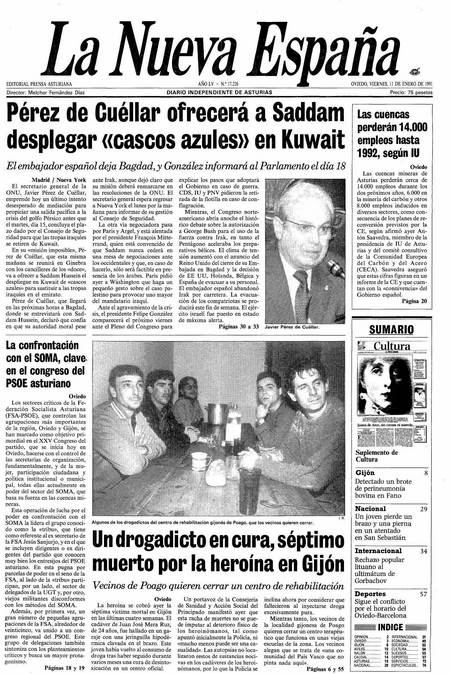 Portada Viernes 11 de  de 1991