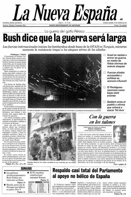 Portada Sábado 19 de  de 1991