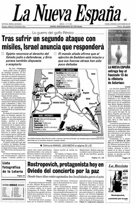 Portada Domingo 20 de  de 1991