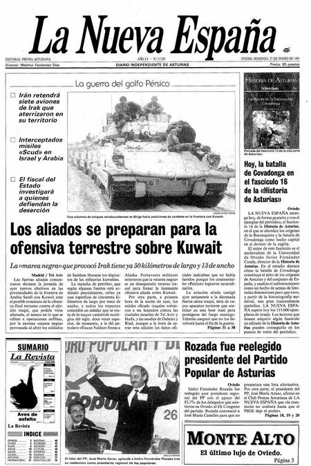 Portada Domingo 27 de  de 1991