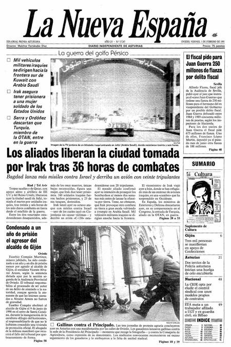 Portada Viernes 1 de  de 1991