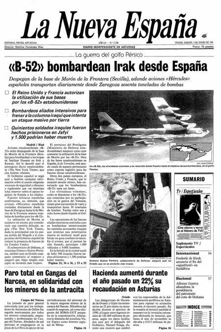 Portada Sábado 2 de  de 1991