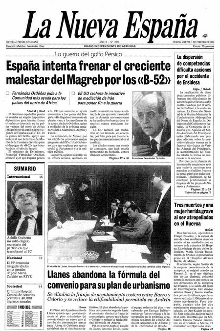 Portada Martes 5 de  de 1991
