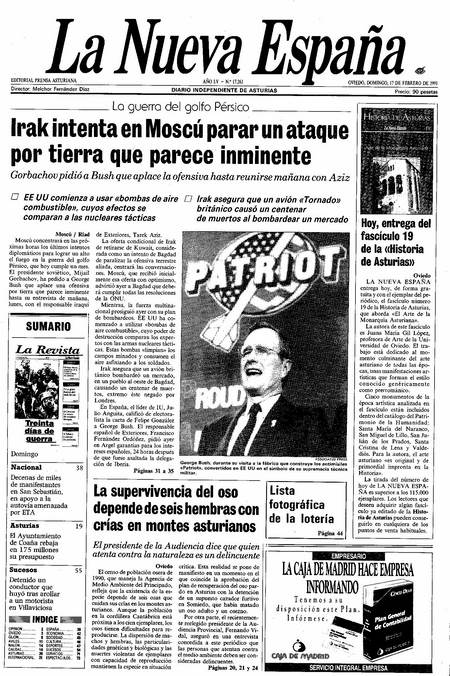 Portada Domingo 17 de  de 1991