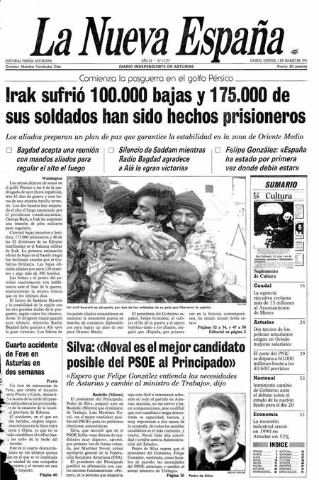 Portada Viernes 1 de  de 1991