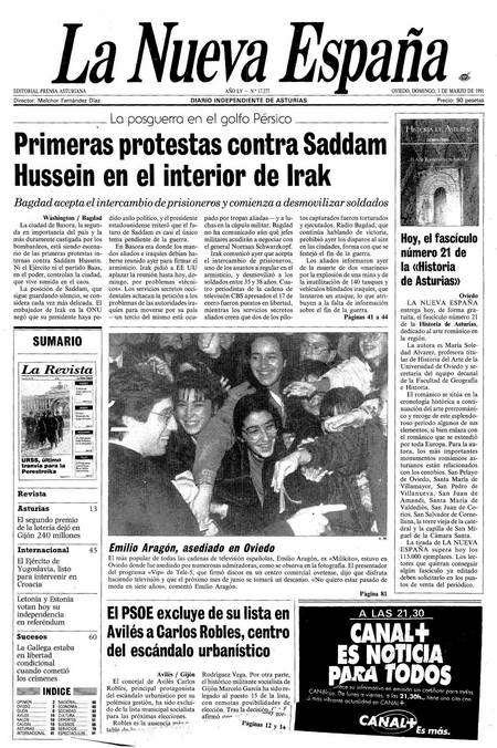 Portada Domingo 3 de  de 1991