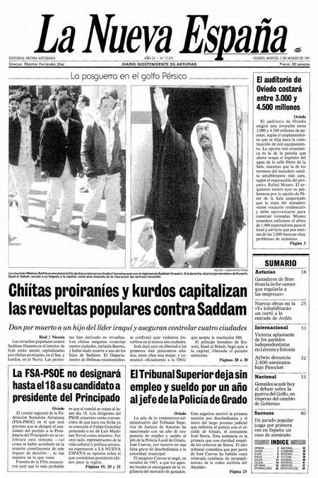 Portada Martes 5 de  de 1991
