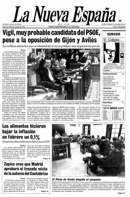 Portada Viernes 15 de  de 1991