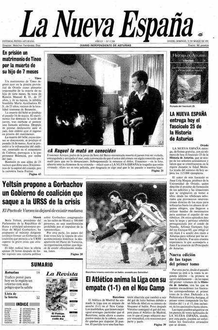 Portada Domingo 31 de  de 1991