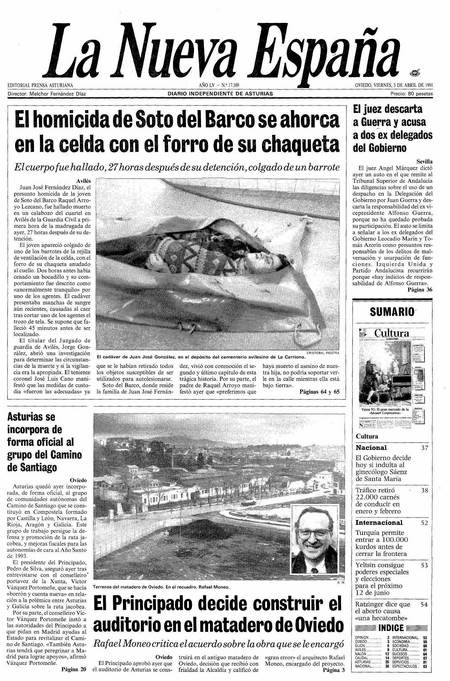 Portada Viernes 5 de  de 1991