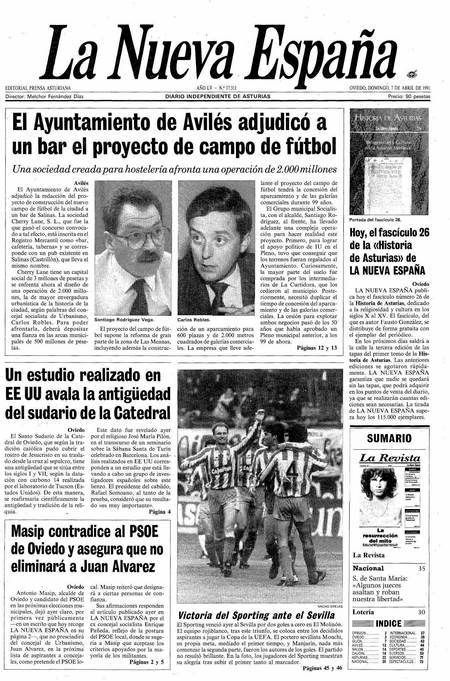 Portada Domingo 7 de  de 1991