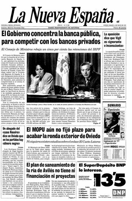 Portada Sábado 4 de  de 1991