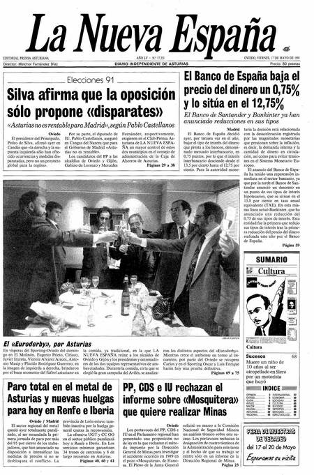 Portada Viernes 17 de  de 1991