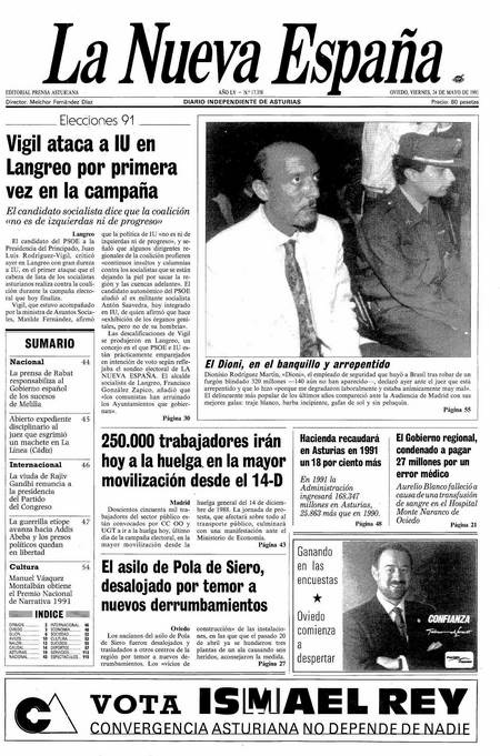 Portada Viernes 24 de  de 1991