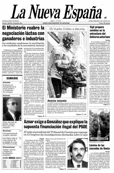 Portada Miércoles 5 de  de 1991