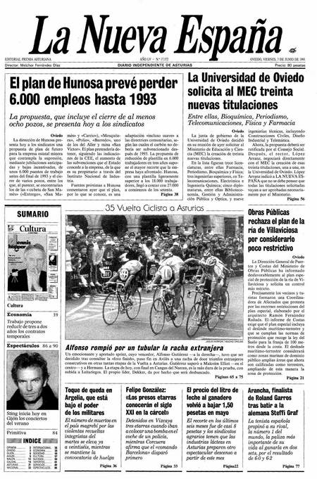 Portada Viernes 7 de  de 1991