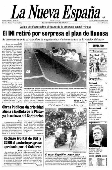 Portada Sábado 8 de  de 1991