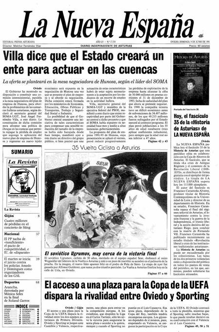 Portada Domingo 9 de  de 1991