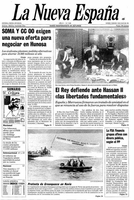 Portada Viernes 5 de  de 1991
