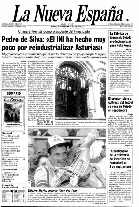 Portada Domingo 7 de  de 1991