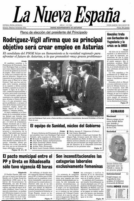 Portada Martes 9 de  de 1991